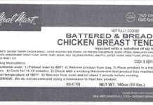 Chicken Tenders Recalled Due to Possible Contamination