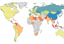 Study Reveals Least and Most Active Countries